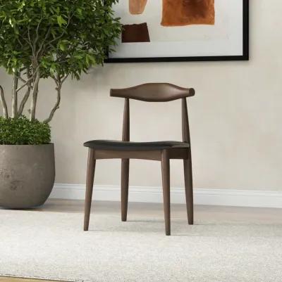 Juliet Dining Chair Black Vegan Leather Set of 2