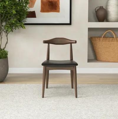 Juliet Dining Chair Black Vegan Leather Set of 2