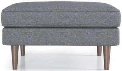 Fordham Dark Gray Fabric Ottoman