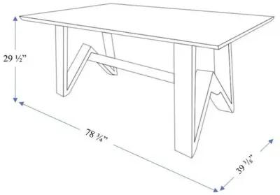 Denver Modern Solid Wood Dining Table