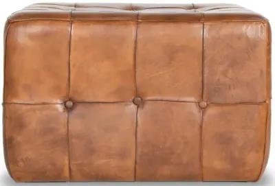 Bunta Antique Leather Large Ottoman