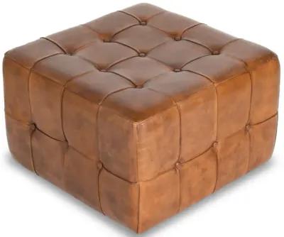 Bunta Antique Leather Large Ottoman