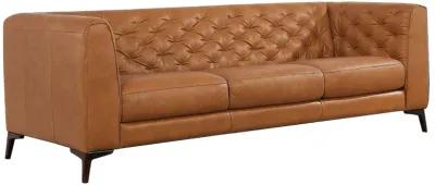 Fargo Tan Leather Sofa