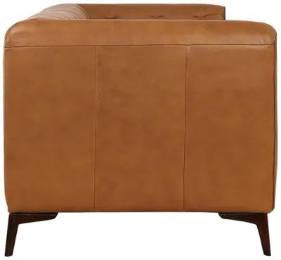 Fargo Tan Leather Sofa