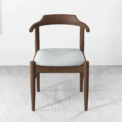 Zola Dining Chair Grey Fabric Set of 2