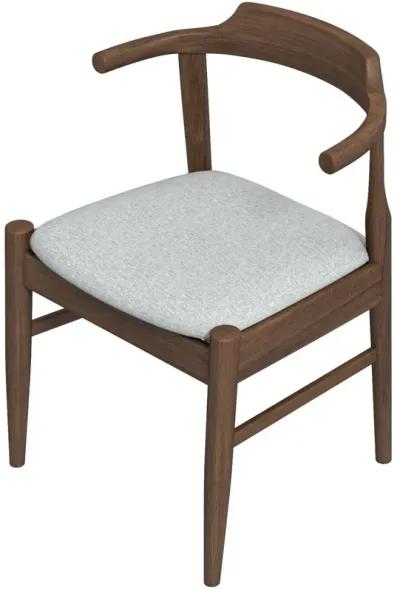 Zola Dining Chair Grey Fabric Set of 2