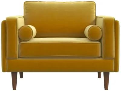 Fordham Gold Velvet Lounge Chair