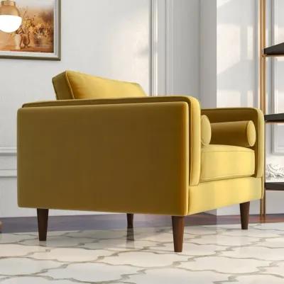 Fordham Gold Velvet Lounge Chair