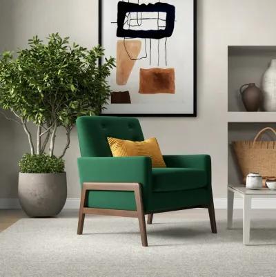 Stella Emerald Green Velvet Lounge Chair