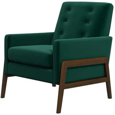 Stella Emerald Green Velvet Lounge Chair