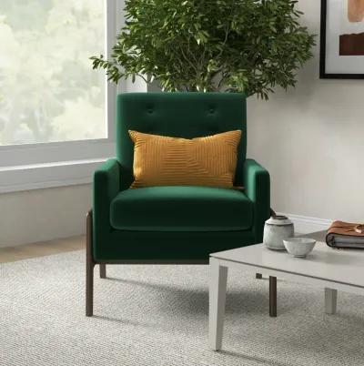 Stella Emerald Green Velvet Lounge Chair