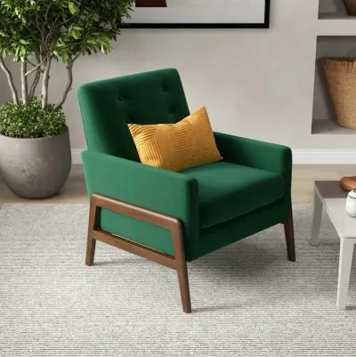 Stella Emerald Green Velvet Lounge Chair