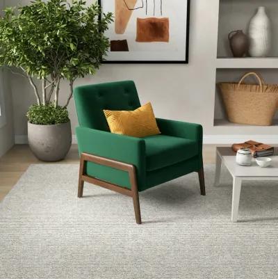 Stella Emerald Green Velvet Lounge Chair