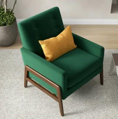 Stella Emerald Green Velvet Lounge Chair