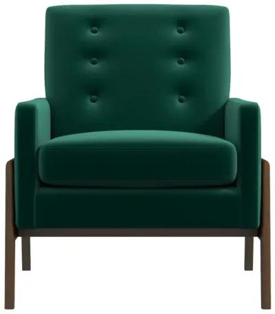 Stella Emerald Green Velvet Lounge Chair