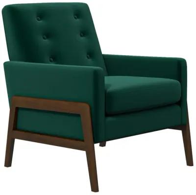 Stella Emerald Green Velvet Lounge Chair