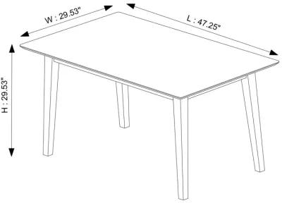 Abbott Walnut Small Dining Table