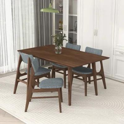 Adira Solid Wood Walnut Large Dining Table