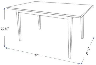 Adira Solid Wood Walnut Small Dining Table