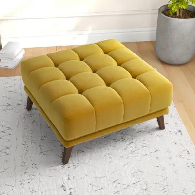 Kano Gold Velvet Ottoman