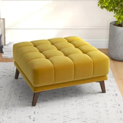 Kano Gold Velvet Ottoman