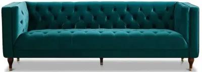 Houston Teal Velvet Modern Sofa