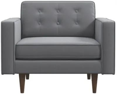 Kirby Grey Velvet Lounge Chair