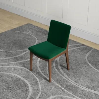 Virginia Dining Chair Green Velvet Set of 2