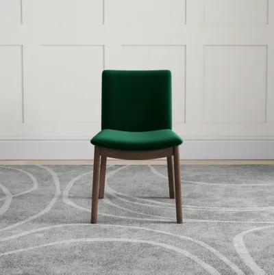 Virginia Dining Chair Green Velvet Set of 2