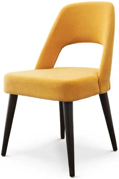 Ariana Mid Century Modern Yellow Dining Chair  Set of 2