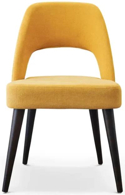 Ariana Mid Century Modern Yellow Dining Chair  Set of 2