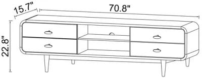 Stein Mid Century Modern Style TV Stand TV's up to 65"