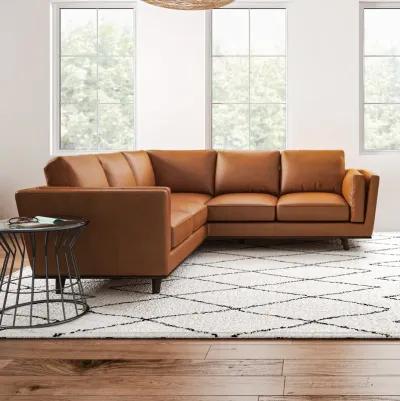 Ernest Tan Leather Corner Sofa