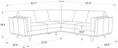 Ernest Tan Leather Corner Sofa