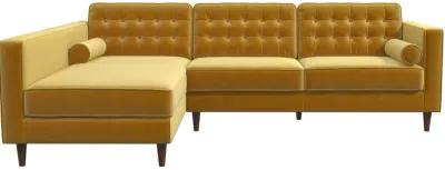 Olson Sectional Sofa Gold Velvet Left Chaise