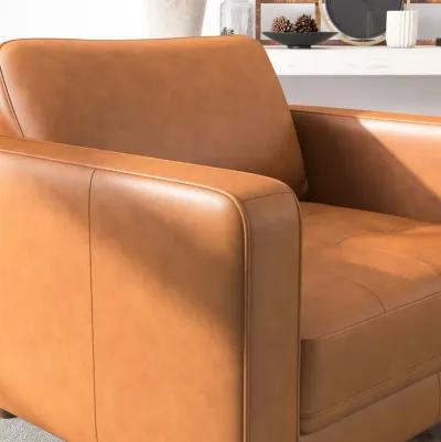 Tessa Tan Leather Leather Lounge Chair