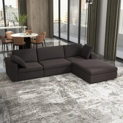 Texas Modular Corner Sectional Modern Sofa Dark Gray