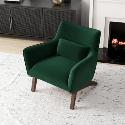 Casper Dark Green Velvet Lounge Chair