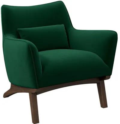 Casper Dark Green Velvet Lounge Chair