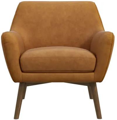 Penny Tan Leather Lounge Chair