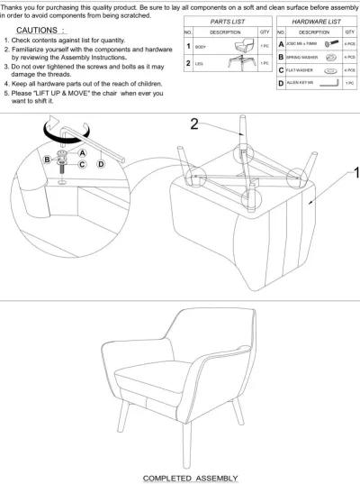 Penny Tan Leather Lounge Chair