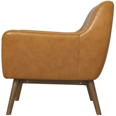 Penny Tan Leather Lounge Chair