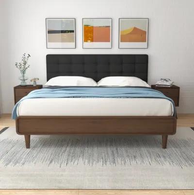 Taylor King Bed (King Size - Dark Grey)