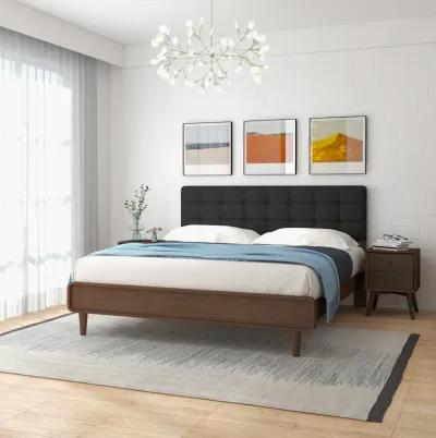 Taylor King Bed (King Size - Dark Grey)