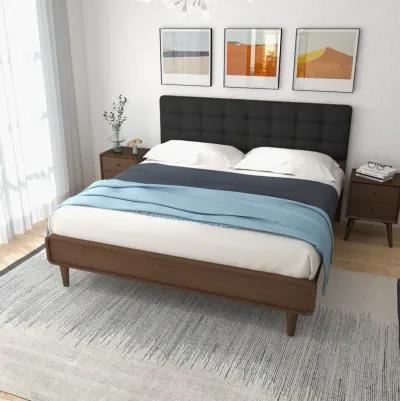 Taylor King Bed (King Size - Dark Grey)