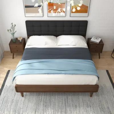 Taylor King Bed (King Size - Dark Grey)