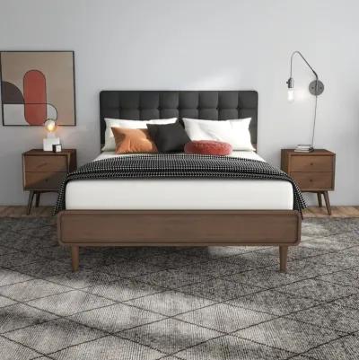 Taylor Queen Bed (Queen Size - Dark Grey)