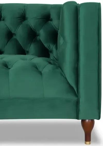 Houston Green Velvet Armchair