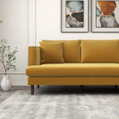 Delano Gold Velvet Sectional Sofa Right Facing Chaise