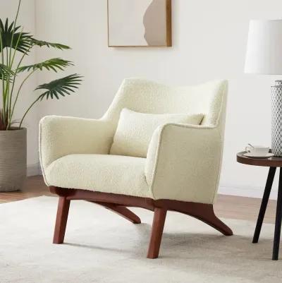 Casper Beige Boucle Armchair